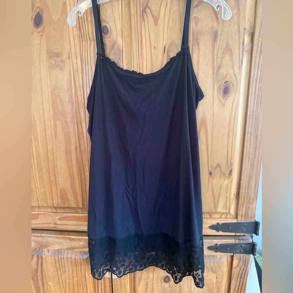 Matilda Jane Black Lace Trim Slip Dress